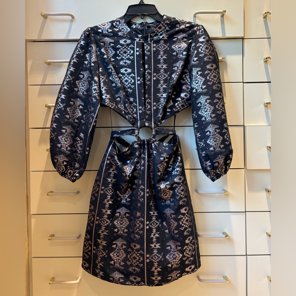 Lace The Label black & Rose gold long sleeve dress